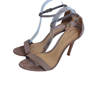 Schutz Cadey Lee‎ Tan Nubuck Leather Sexy Ankle Strappy Sandals